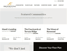 Tablet Screenshot of buildbrookstone.com